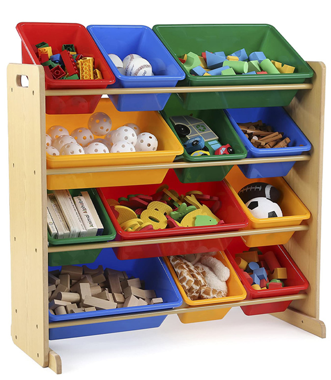 Organizador de juguetes para niños con cajas de almacenamiento Tot